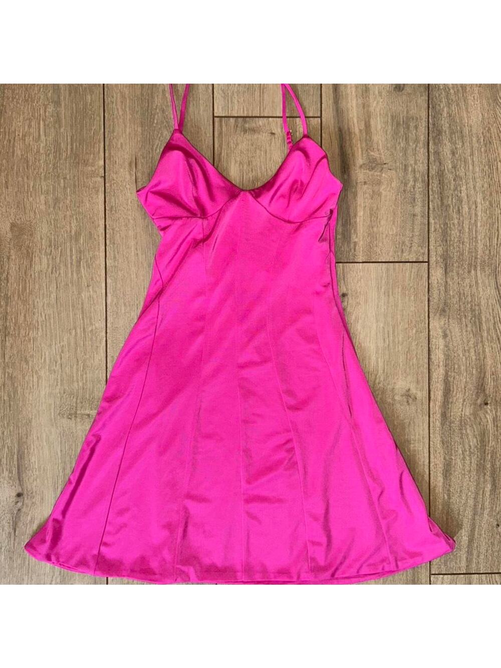 Oh polly hot pink mini dress